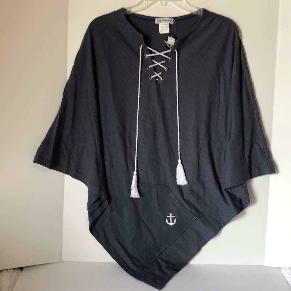 Hey Beautiful Women's   One size  Poncho  Large